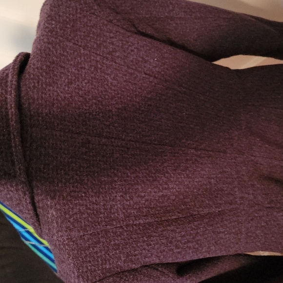 Extra Small Romy Purple Wool Coat - Picture 3 of 6